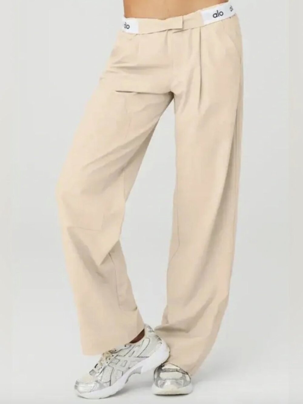 Alo Yoga Flip It Trouser In Cream Small